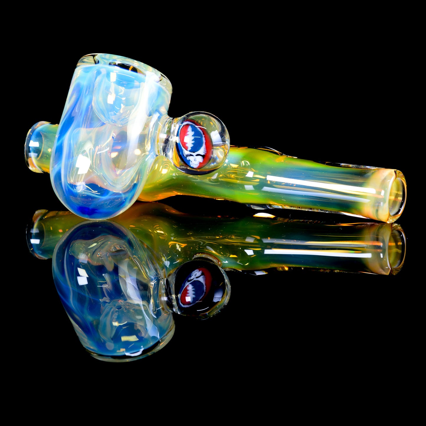 Tombstoned Glass - Fumed Grateful Dead Side Car - 1