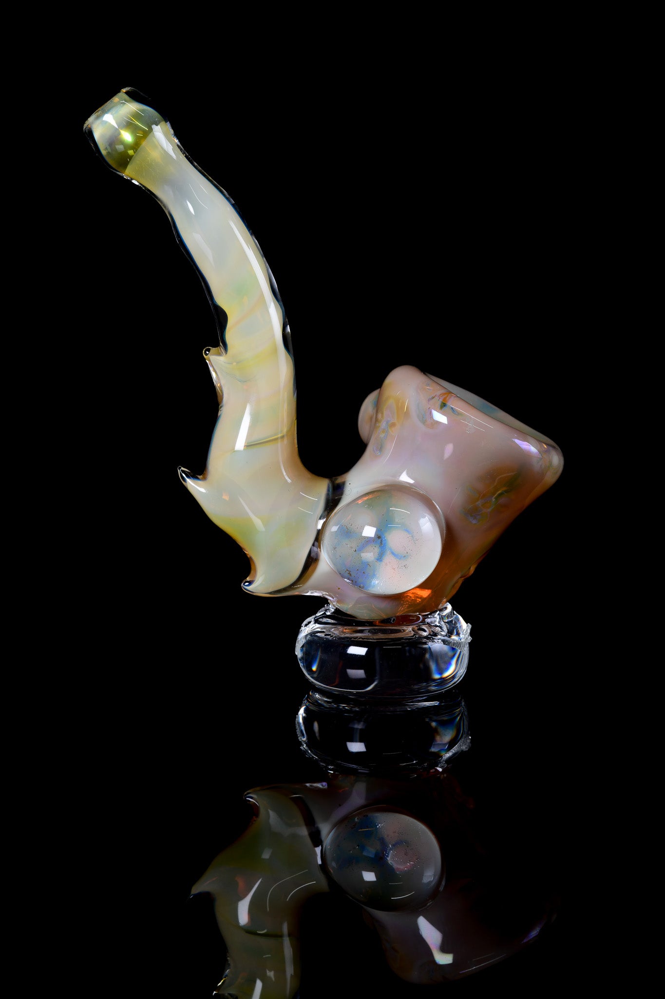 Tombstoned Glass - Fumed Skull Sherlock Pipe