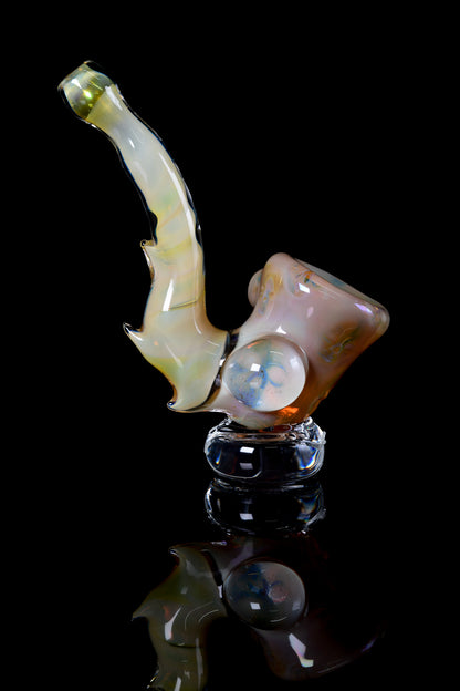 Tombstoned Glass - Fumed Skull Sherlock Pipe