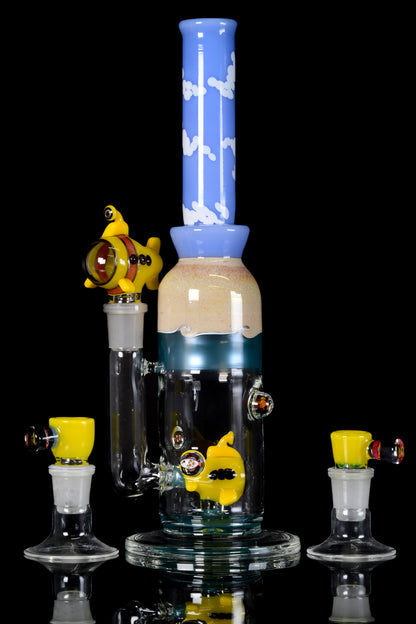 Burtoni - Yellow Submarine Bong W/ 3 Bowls