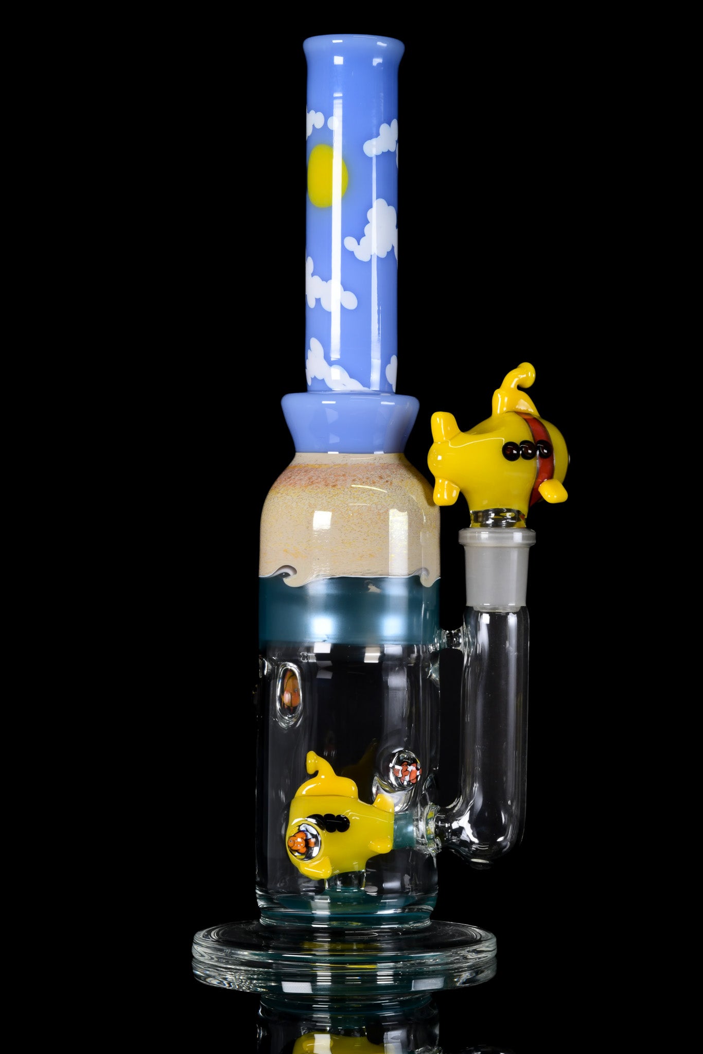 Burtoni - Yellow Submarine Bong W/ 3 Bowls