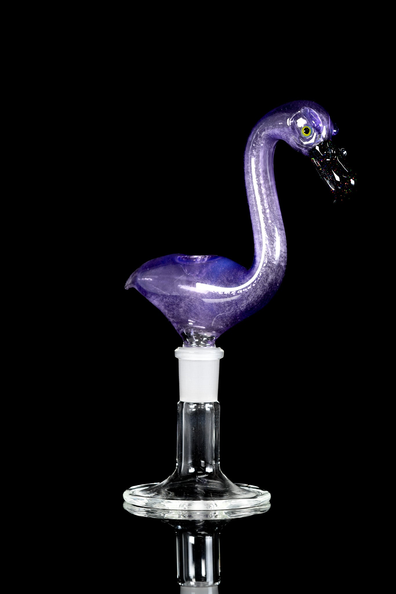 Burtoni - 14mm 3 Hole Flamingo Slide - Purple Satin (UV)