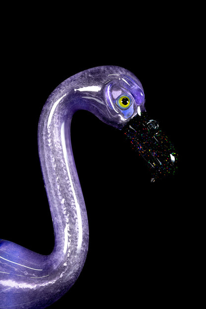 Burtoni - 14mm 3 Hole Flamingo Slide - Purple Satin (UV)