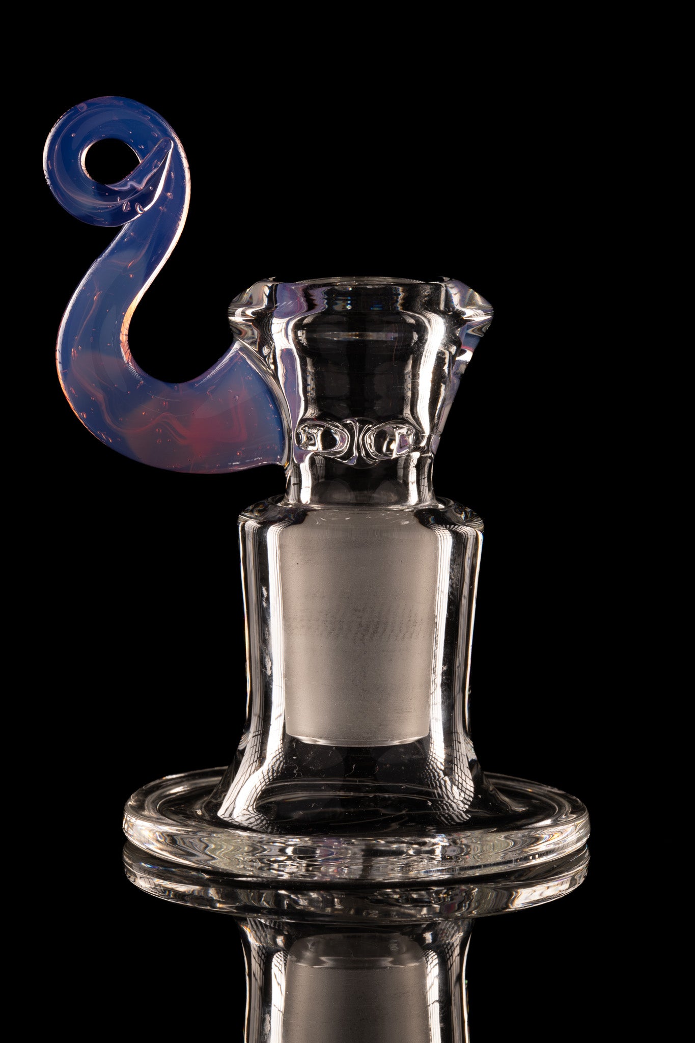 Disco Box Glass - 18mm Clear Bowl W/ Coloured Horn - Neo Opal