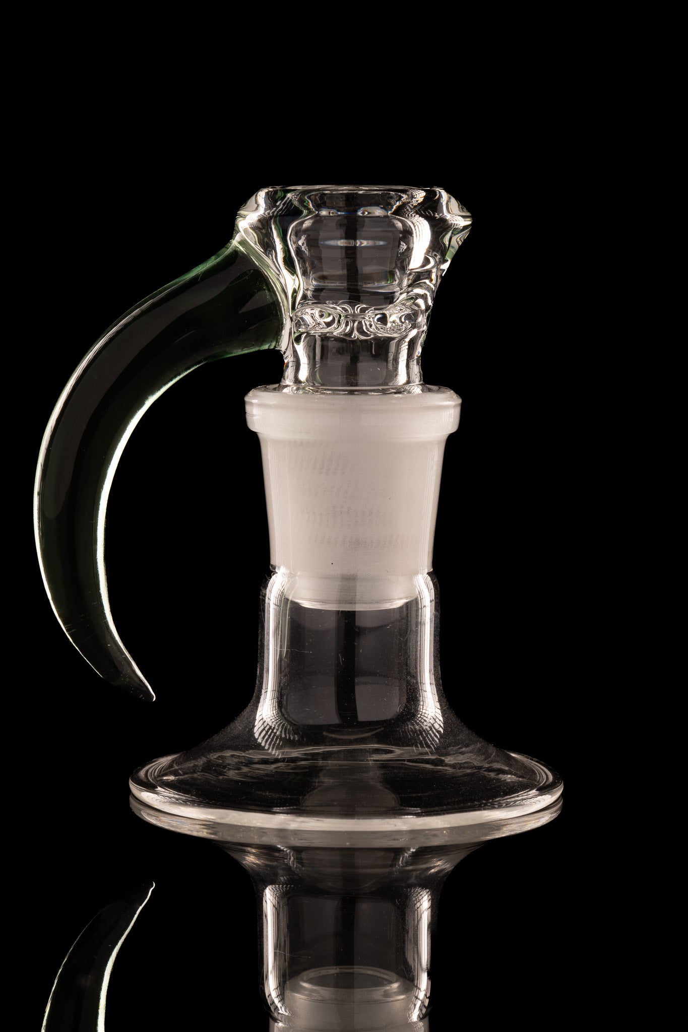 Disco Box Glass - 18mm Clear Bowl W/ Coloured Horn - Sea Breeze