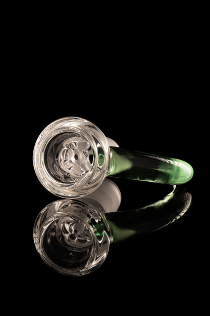 Disco Box Glass - 18mm Clear Bowl W/ Coloured Horn - Sea Breeze