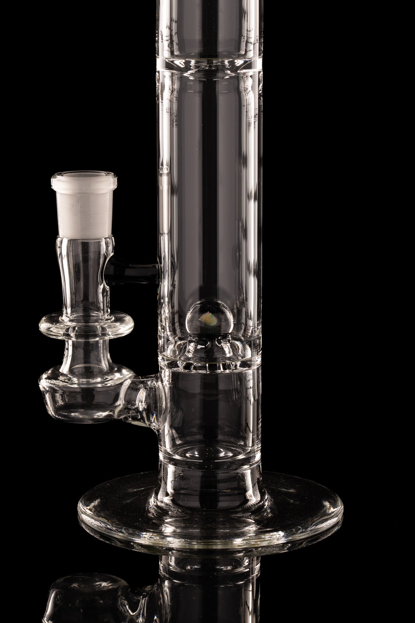 Disco Box Glass - 18mm Natty Perc Tube - 12