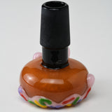 Jambear Glass - 18mm 4 Hole Full Colour Donut Push Bowl - 4