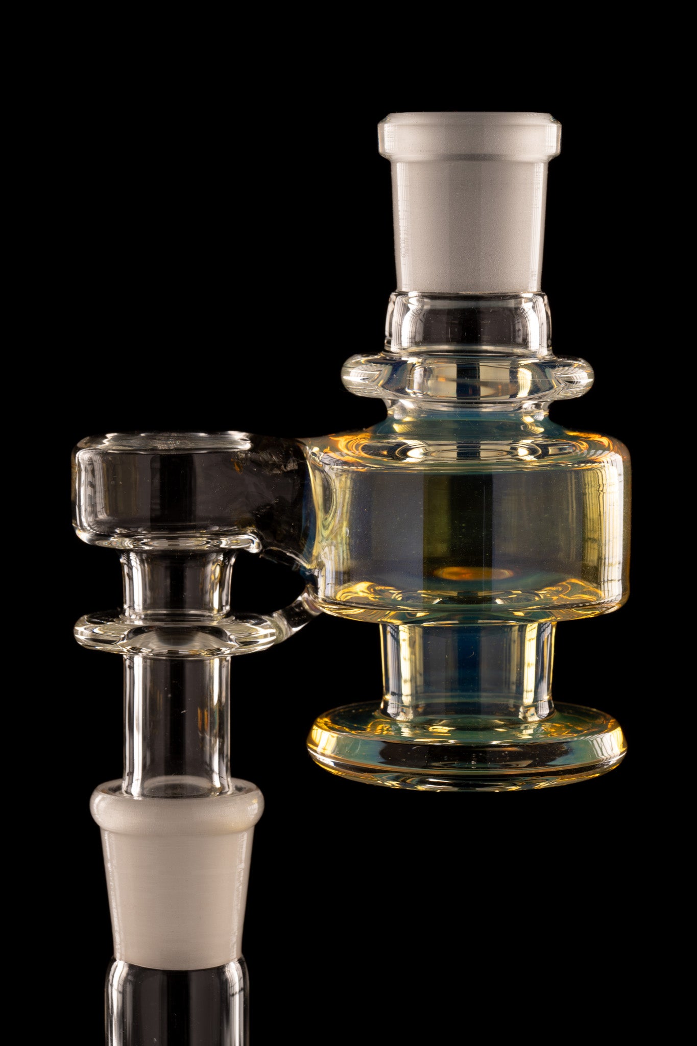 Disco Box Glass - 18mm 90° Fumed Dry Catcher - 1