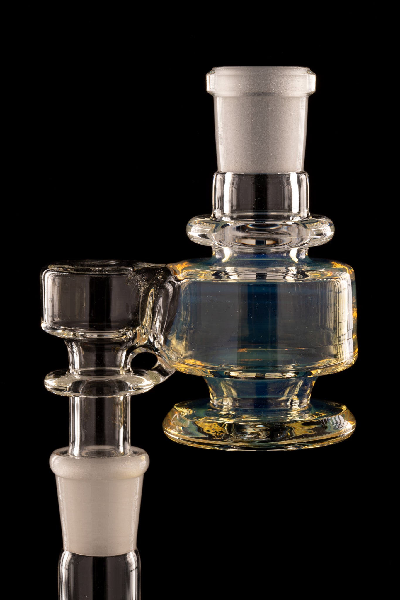 Disco Box Glass - 18mm 90° Fumed Dry Catcher - 2