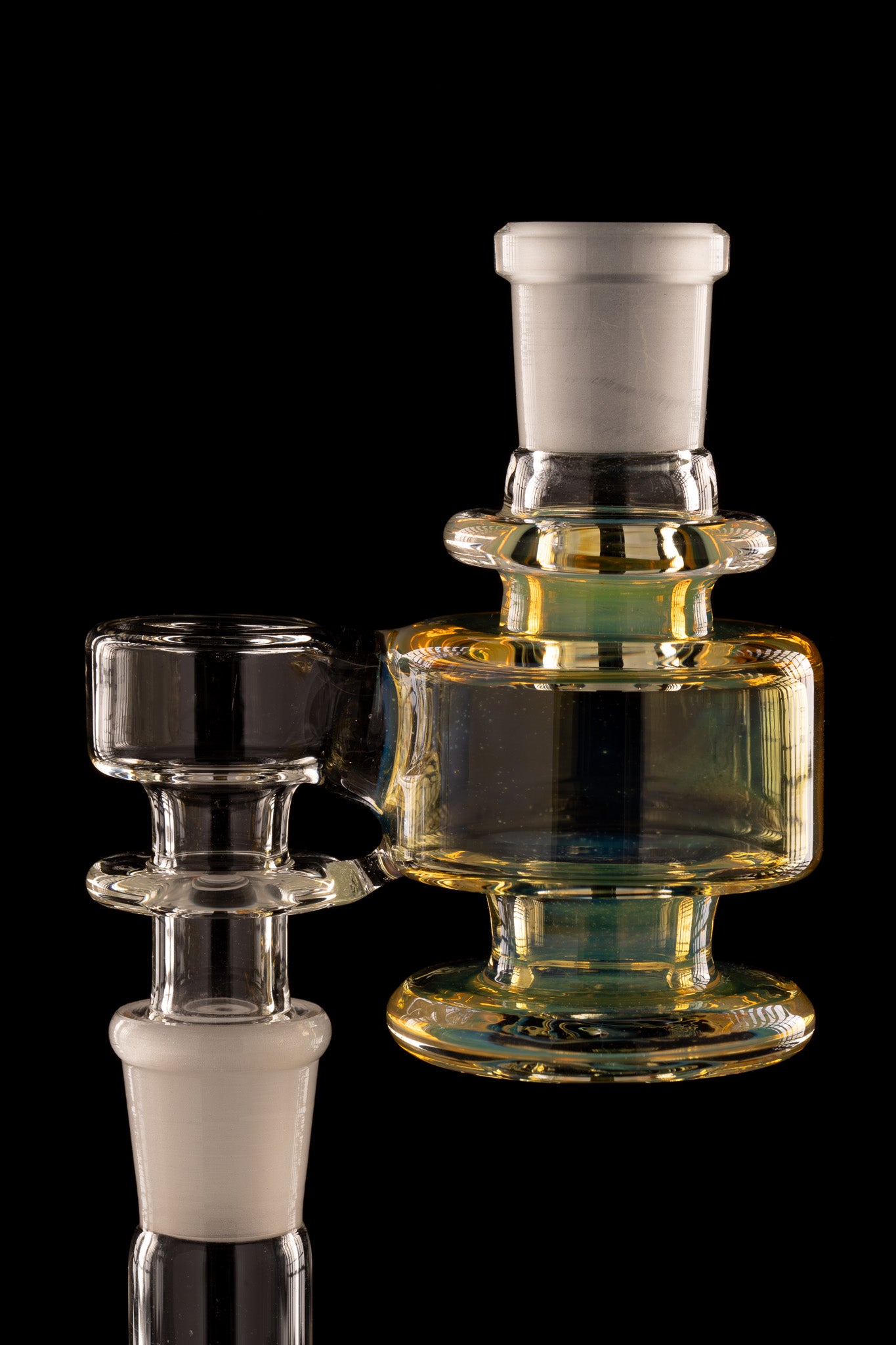 Disco Box Glass - 18mm 90° Fumed Dry Catcher - 6