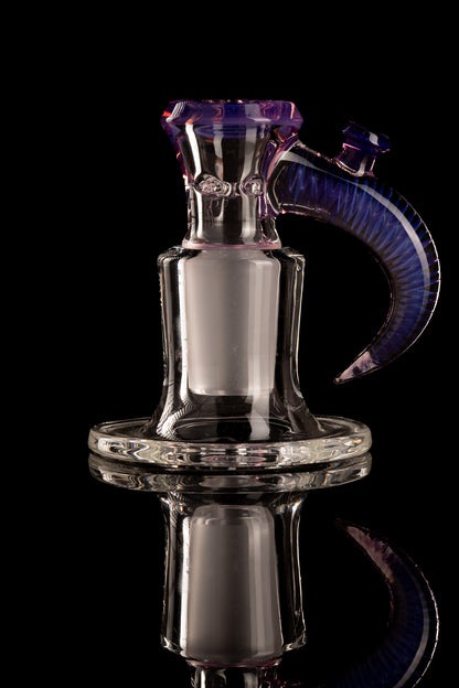 Jamms Glass - 18mm 4-Hole Clear Base w/ Colour and Lip Handle - Stargazer