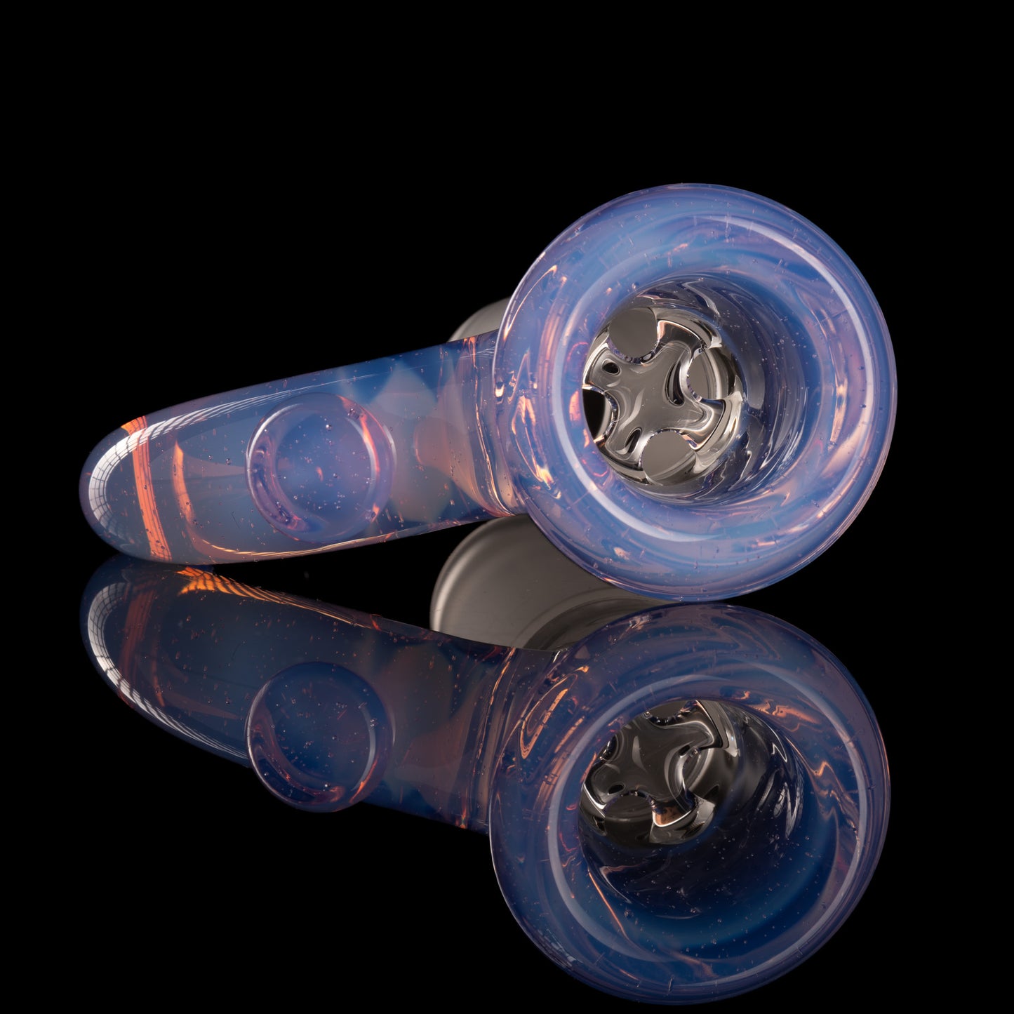 Jamms Glass - 18mm 4-Hole Straight Colour Slide - Lucid
