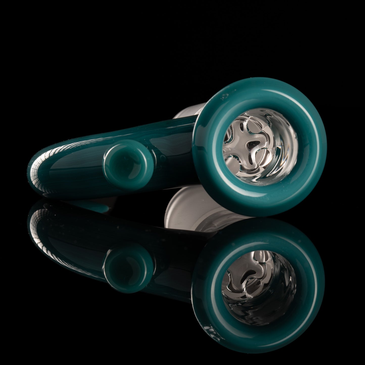 Jamms Glass - 18mm 4-Hole Straight Colour Slide - Agua Azul