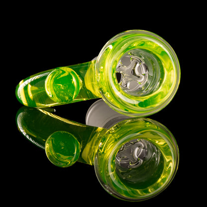 Jamms Glass - 18mm 4-Hole Straight Colour Slide - Ion (UV)