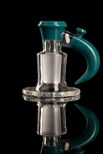 Jamms Glass - 18mm 4-Hole Opal Handle Straight Colour - Agua Azul