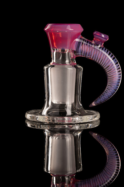 Jamms Glass - 18mm 4-Hole Straight Color Slide w/ Cane Handle - Karmaline