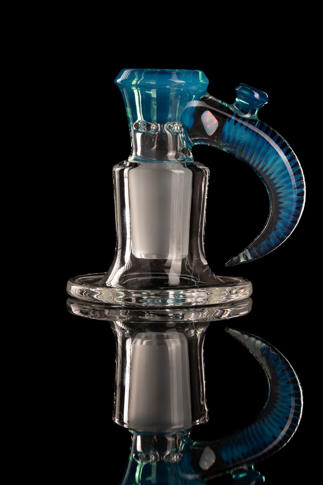 Jamms Glass - 18mm 4-Hole Opal Handle w/ Cane Handle - Meta Terrania