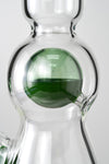 Full Zirk Glass - Ball Beaker - Forrest/Green Stardust