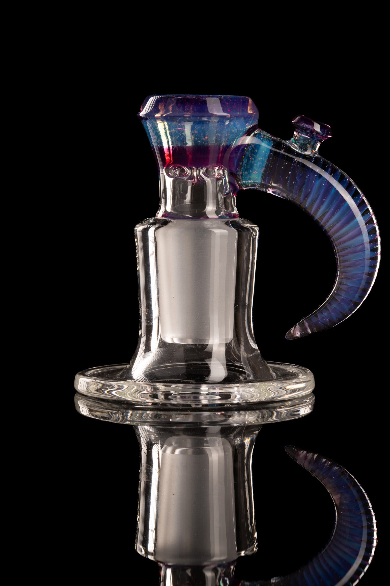 Jamms Glass - 18mm 4-Hole 2 -Tone Crushed Opal Encalmo Slide - Meta Terrania W/ Royal Jelly