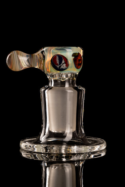 Tombstoned Glass - 18mm 4 Hole Millie Slide - 1