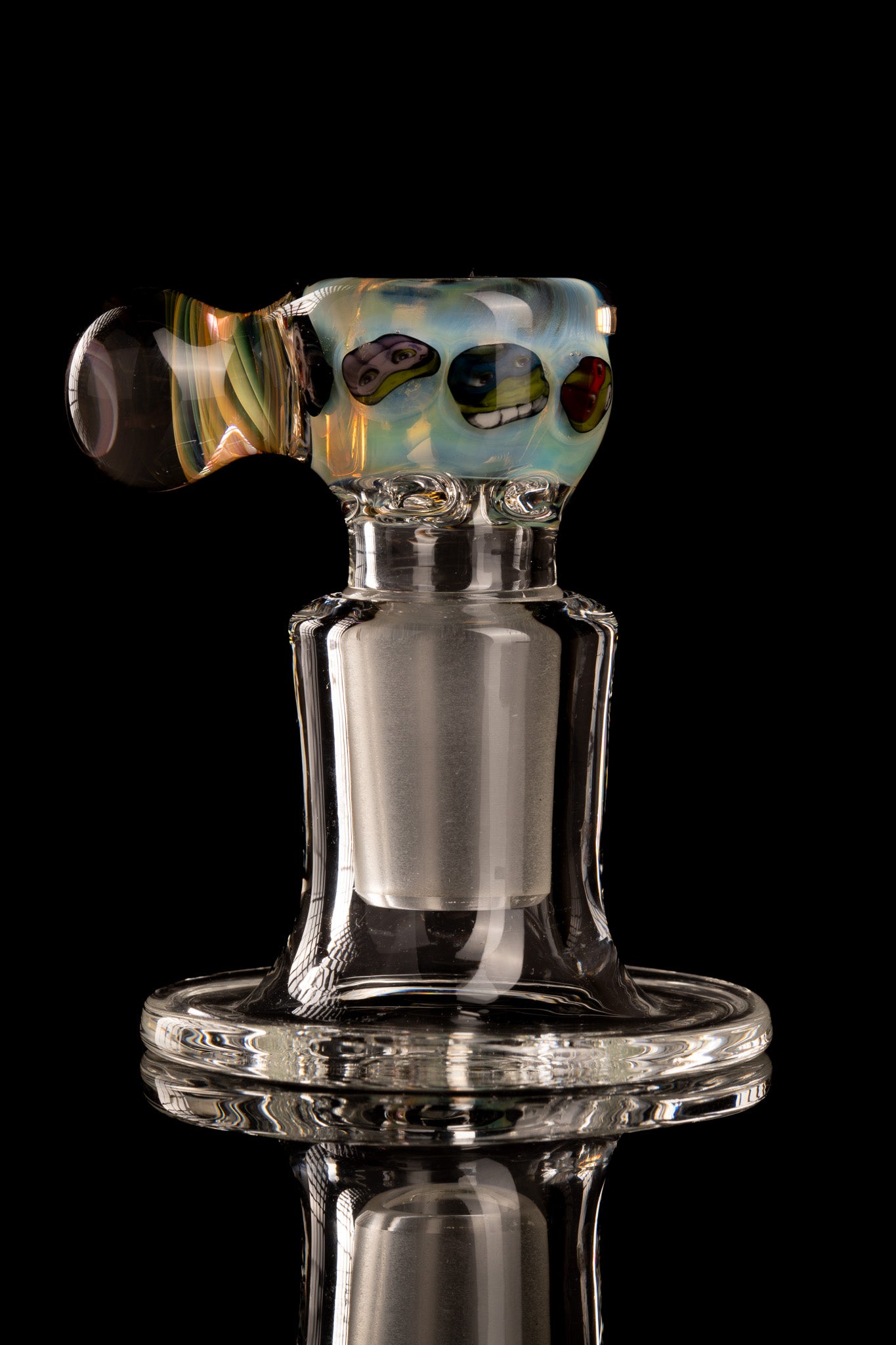 Tombstoned Glass - 18mm 4 Hole Millie Slide - 2