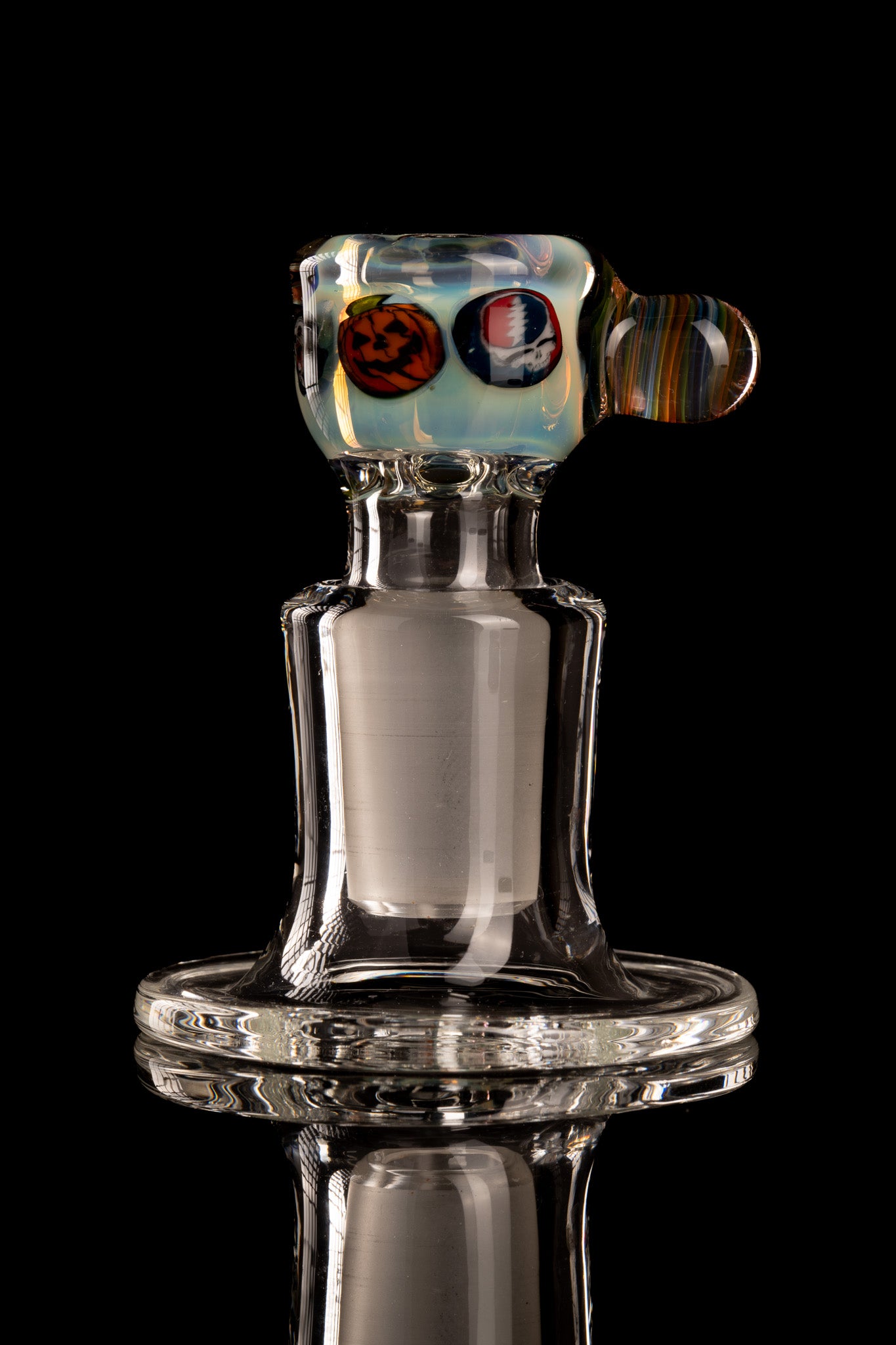 Tombstoned Glass - 18mm 4 Hole Millie Slide - 5