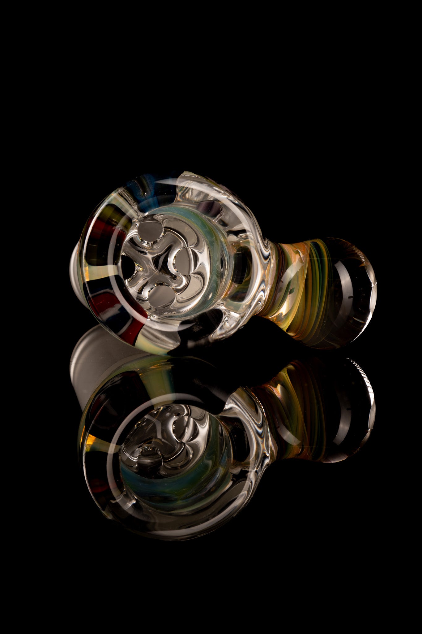 Tombstoned Glass - 18mm 4 Hole Millie Slide - 2