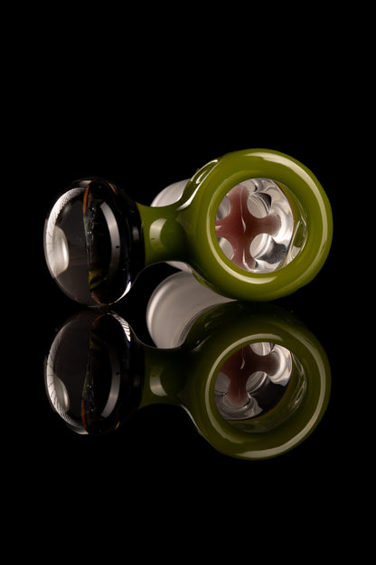 Tombstoned Glass - 18mm 4 Hole TMNT Slide - 1