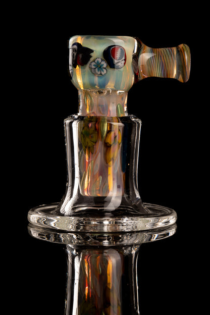 Tombstoned Glass - 18mm 4 Hole Fully Worked Millie Slide - 1