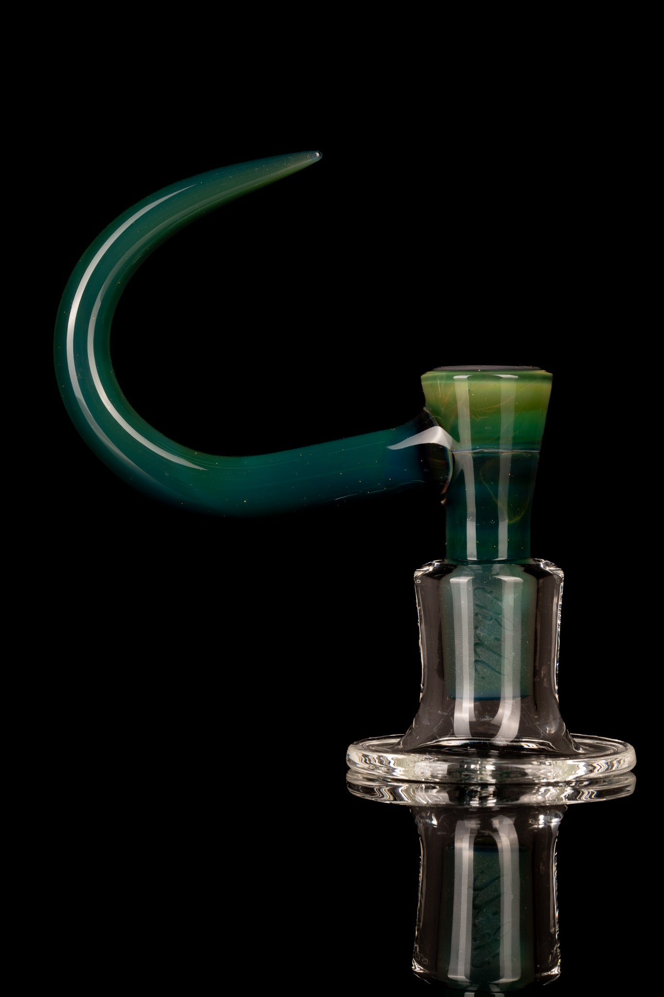 Thill Glassworks - 18mm 4 Hole Ghosted Amazon Lagoon Slide Set w/Bead