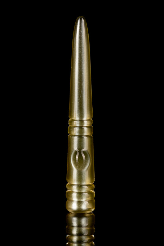 Thill Glassworks - Bullet Poker - Lime Drop Over Electrum