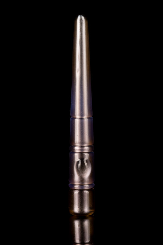 Thill Glassworks - Bullet Poker - Gold Purple Over Electrum