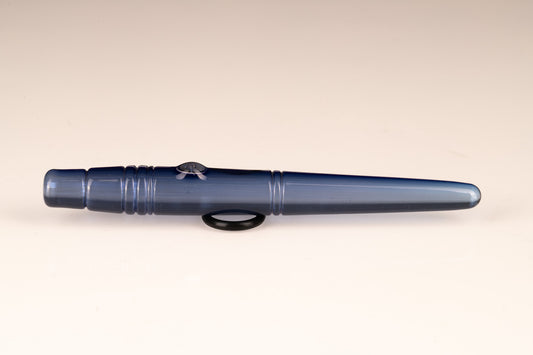 Thill Glassworks - Bullet Poker - Cobalt Over Electrum (little longer)