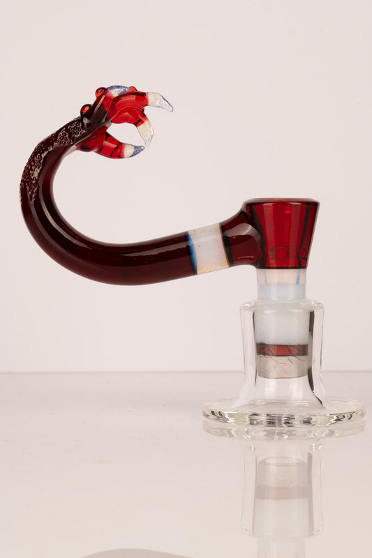 Thill Glassworks X Tony Kazy - 18mm 4 Hole 2 Tone Gotcha Full Work Slide -