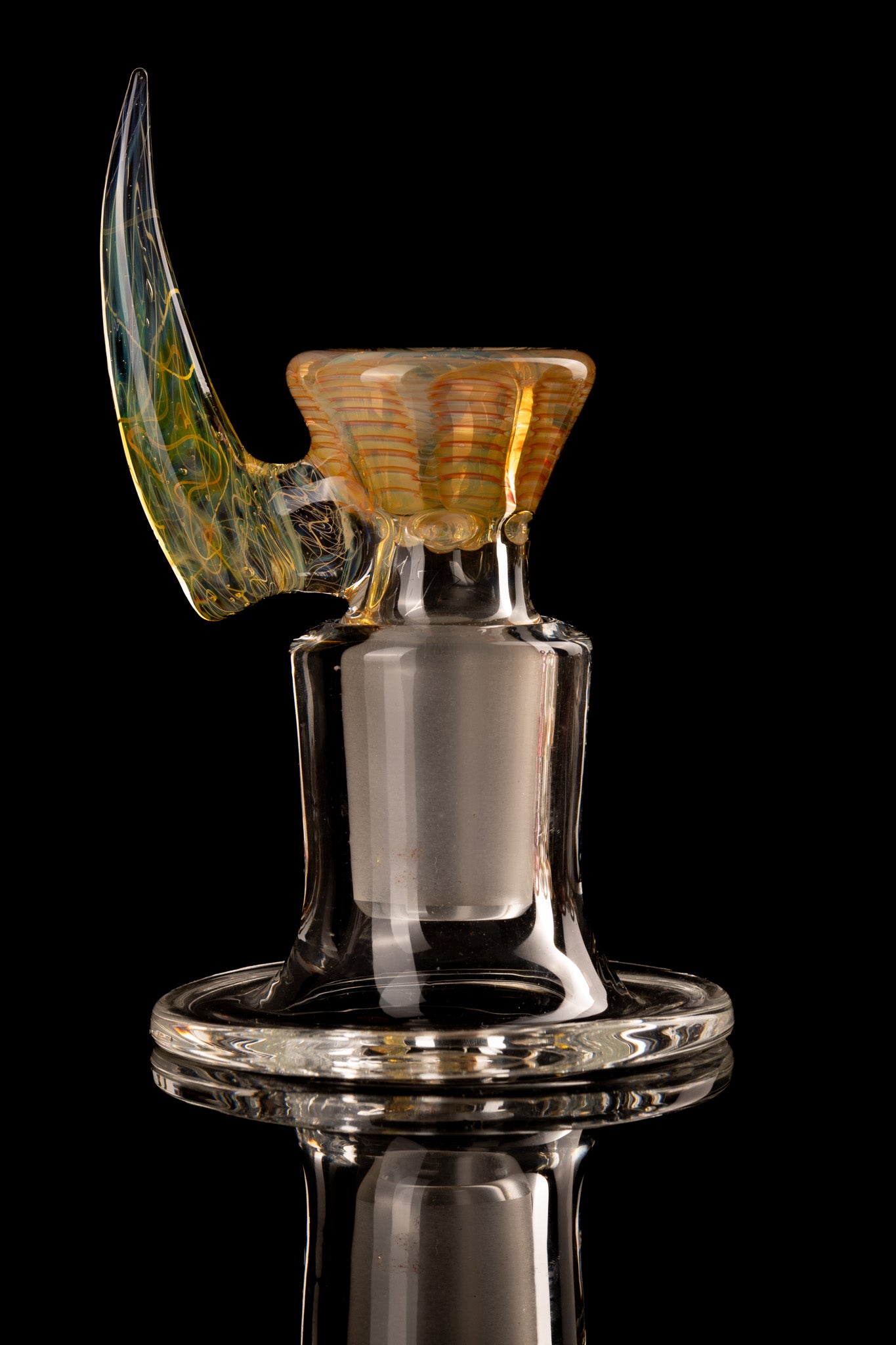 Jesse Who - 18mm 5 Hole Fumed Horn Slide - 16