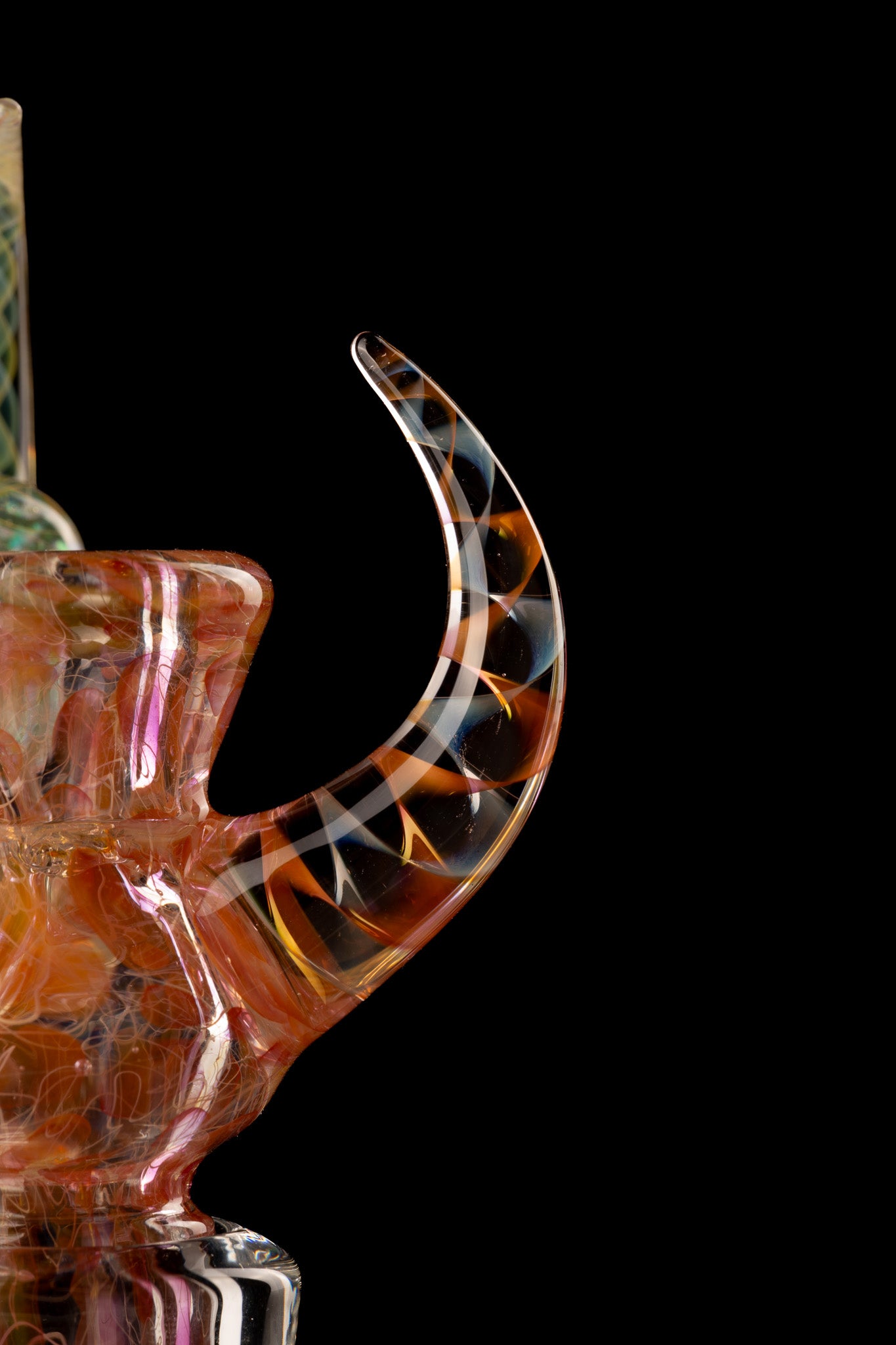 Jesse Who - 18mm 4 Hole Fumed Fully Worked Heady Slide