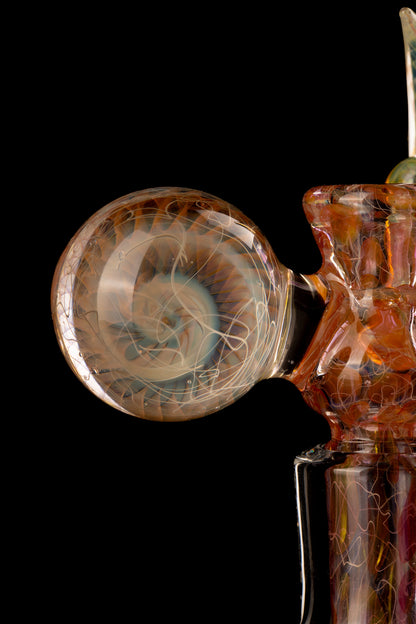 Jesse Who - 18mm 4 Hole Fumed Fully Worked Heady Slide