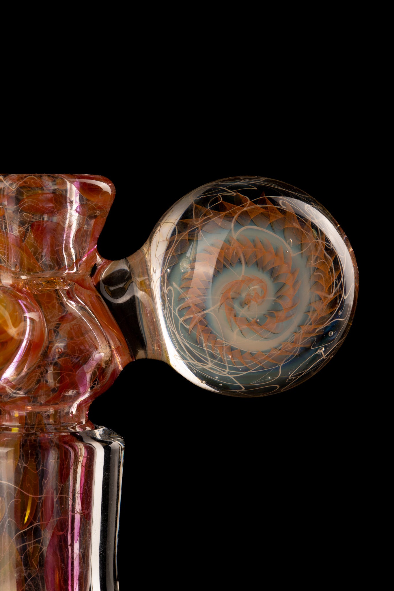 Jesse Who - 18mm 4 Hole Fumed Fully Worked Heady Slide
