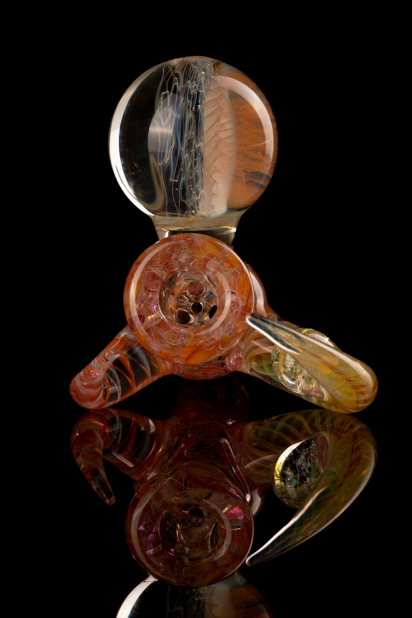 Jesse Who - 18mm 4 Hole Fumed Fully Worked Heady Slide