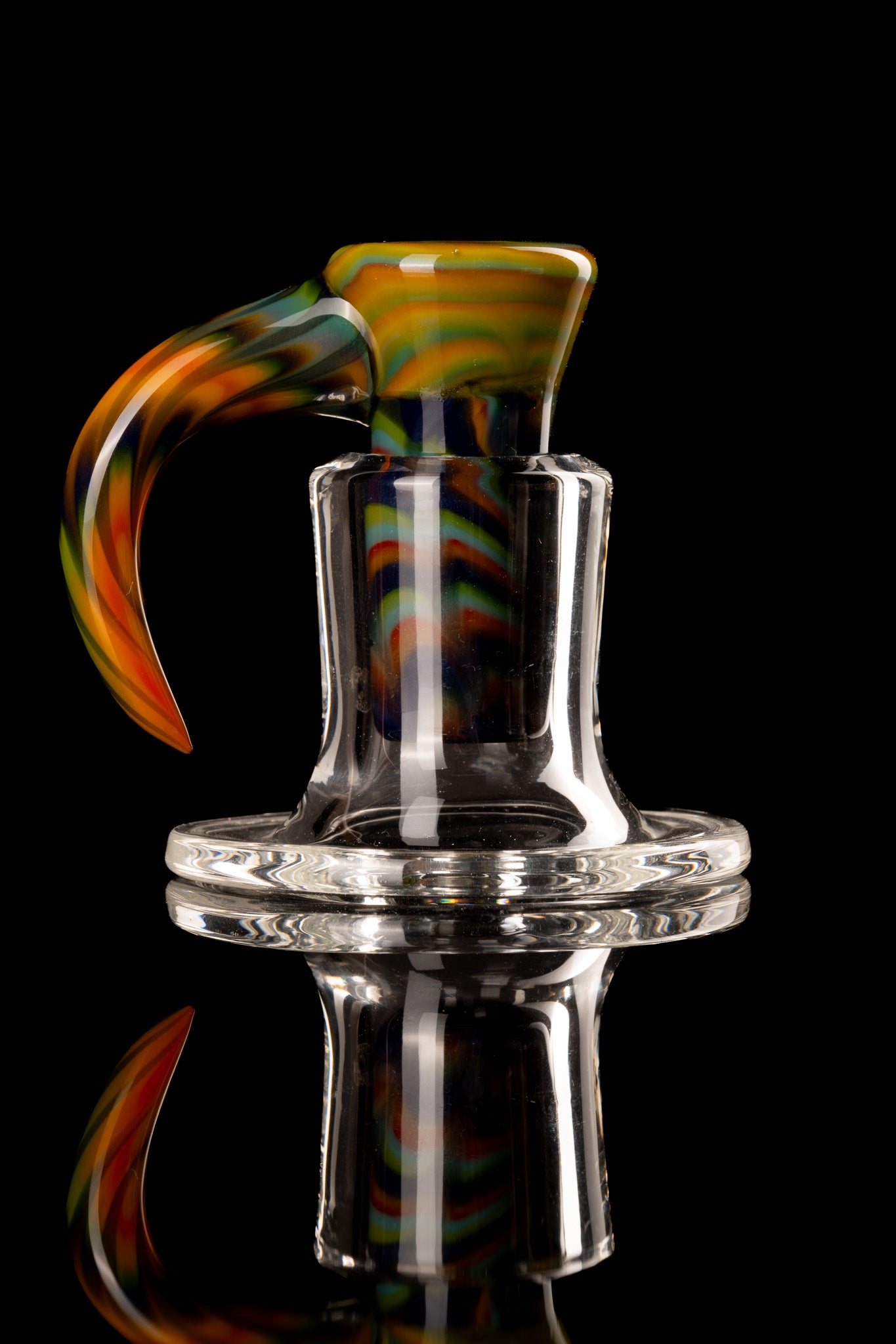 Amorphous Symphony x Welch Glass - 18mm 4 Hole Fully Worked Horn Slide - 1