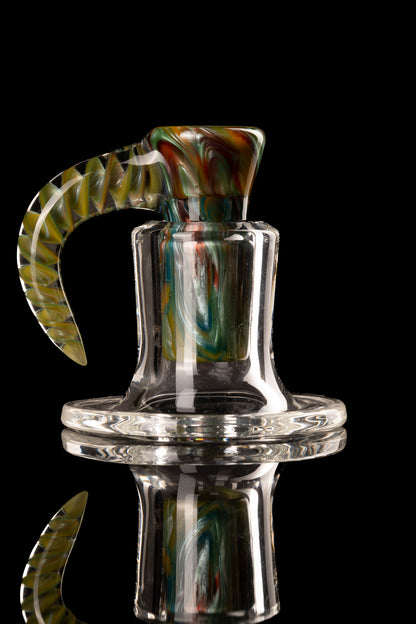 Amorphous Symphony x Welch Glass - 18mm 4 Hole Fully Worked Horn Slide - 2