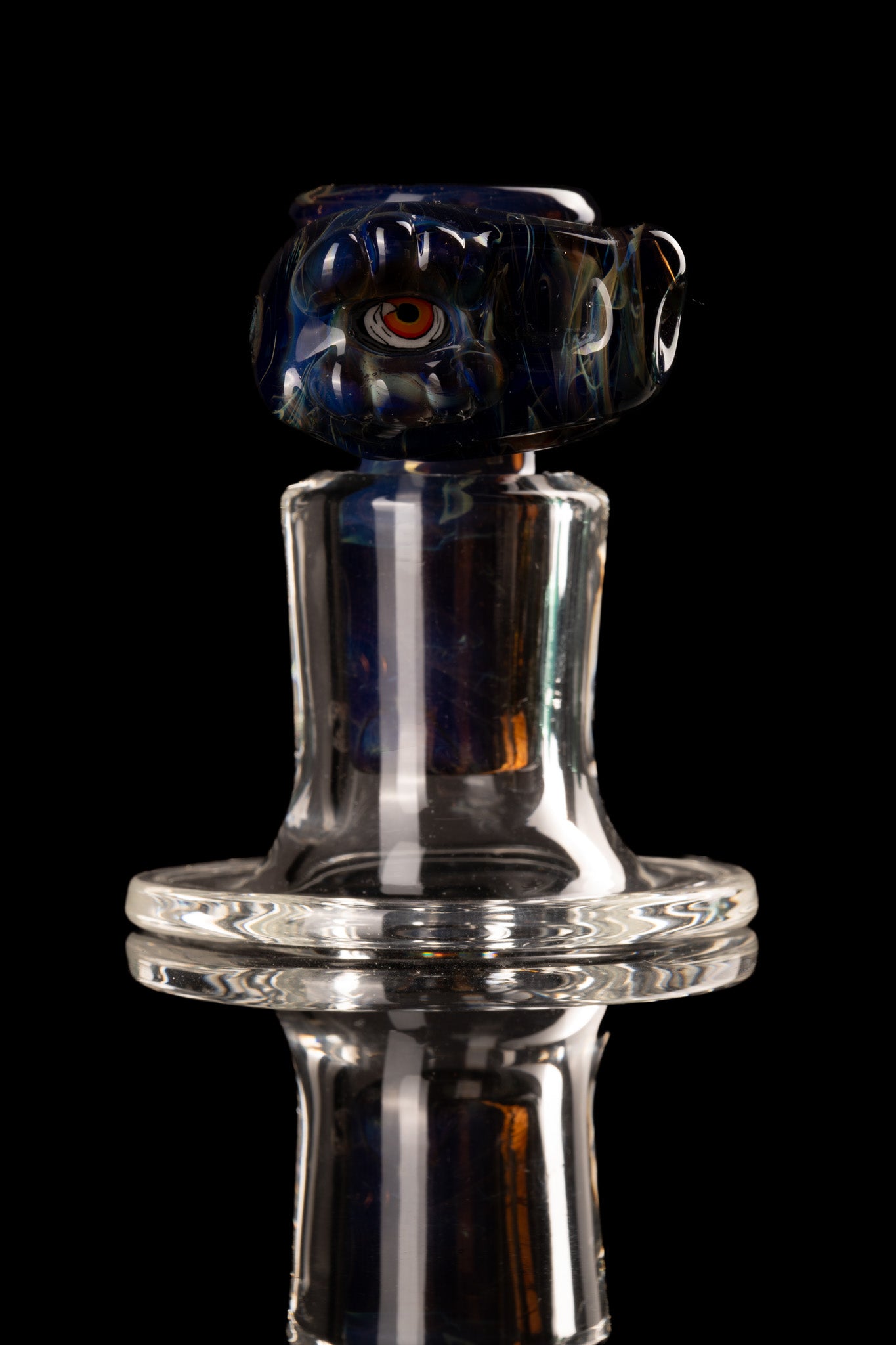 Amorphous Symphony x Welch Glass - 18mm 4 Hole Fully Worked Dino Head Slide - 4