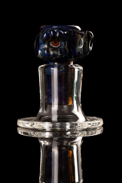 Amorphous Symphony x Welch Glass - 18mm 4 Hole Fully Worked Dino Head Slide - 4