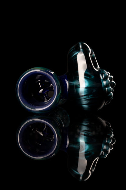 Amorphous Symphony x Welch Glass - 18mm 4 Hole Fully Worked Dino Head Slide - 3