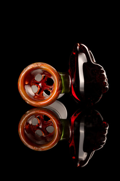 Amorphous Symphony x Welch Glass - 18mm 4 Hole Dino Head Slide