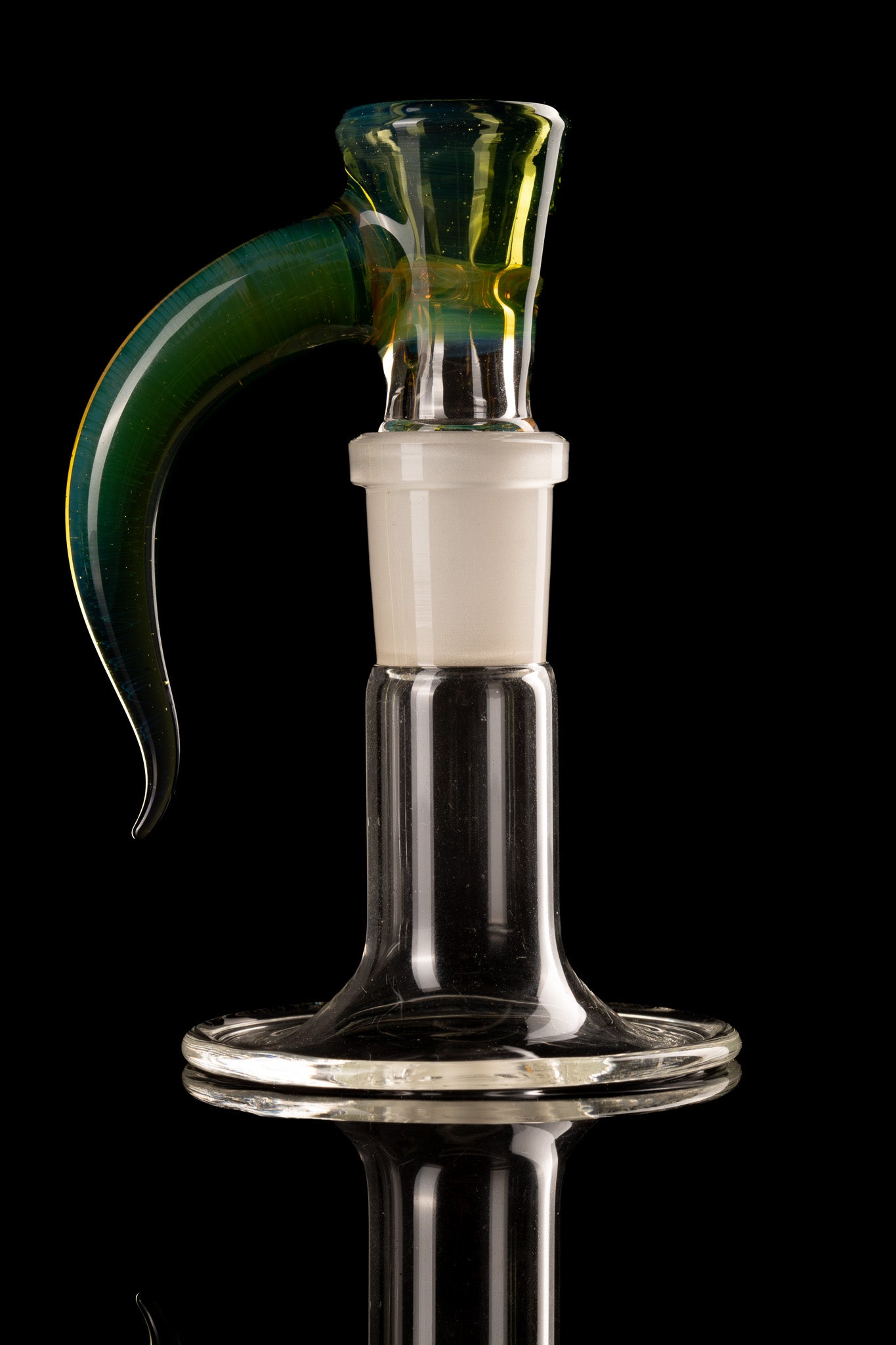 Asu Glass - 18mm 3 Hole Horn Slide - 2