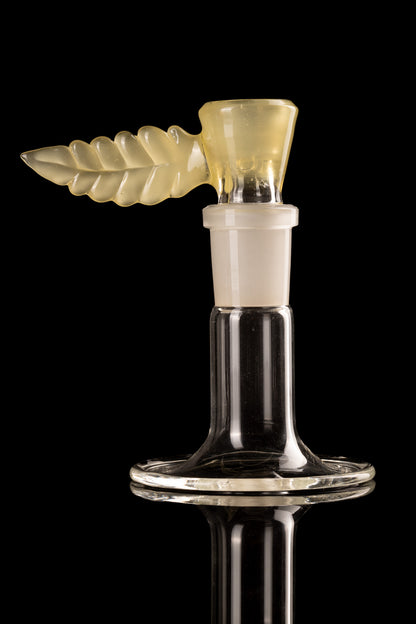 Asu Glass - 18mm 3 Hole Leaf Handle Slide