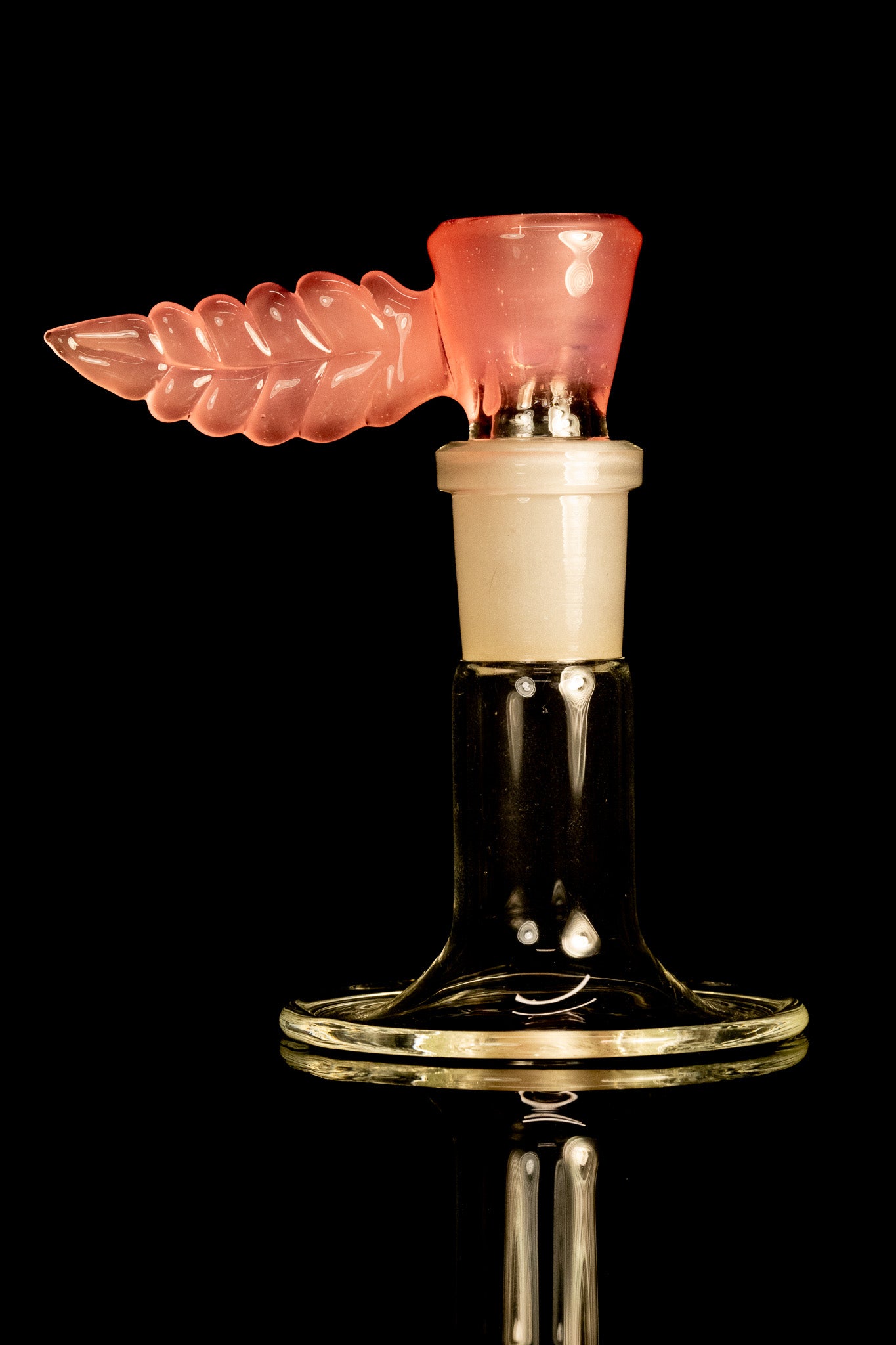 Asu Glass - 18mm 3 Hole Leaf Handle Slide