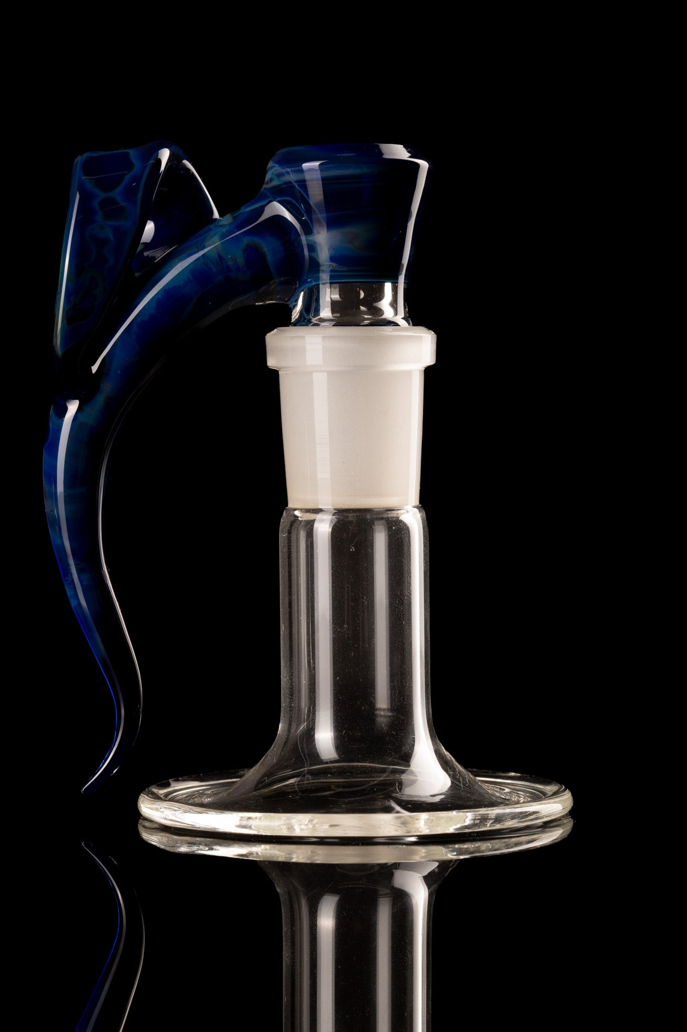 Asu Glass - 18mm 3 Hole Double Horn W/ Flat Horn Slide - 1